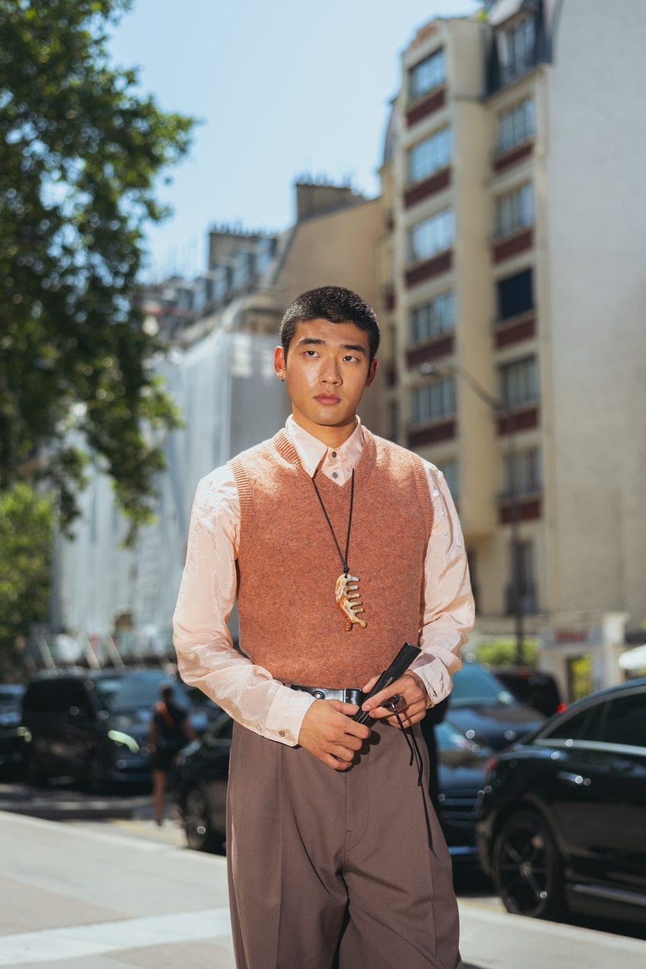 Paris Men's Fashion Week street style, Spring/Summer 2027, photograph 34 by Sid Marin